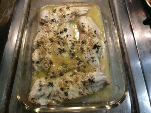 Baked Halibut, Sugar Pie Pumpkin and Kale