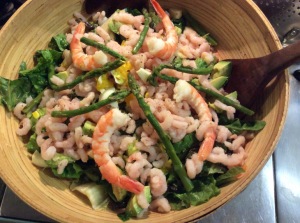shrimp asparagus egg salad
